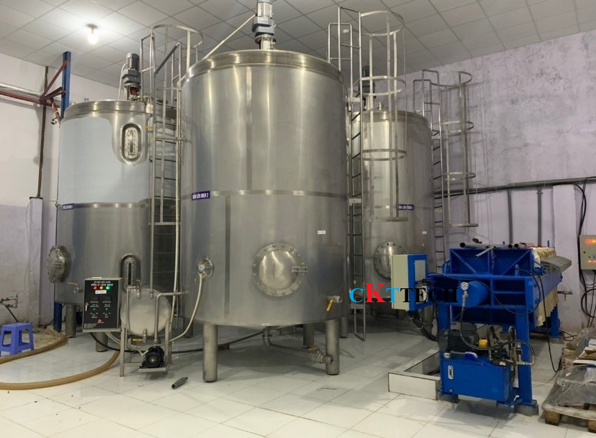Bồn nấu công nghiệp gia nhiệt điện trở