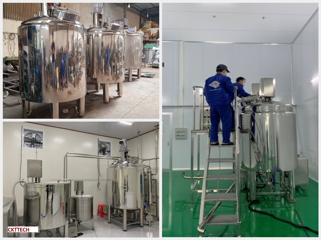 Bồn chứa, bồn khuấy thực phẩm