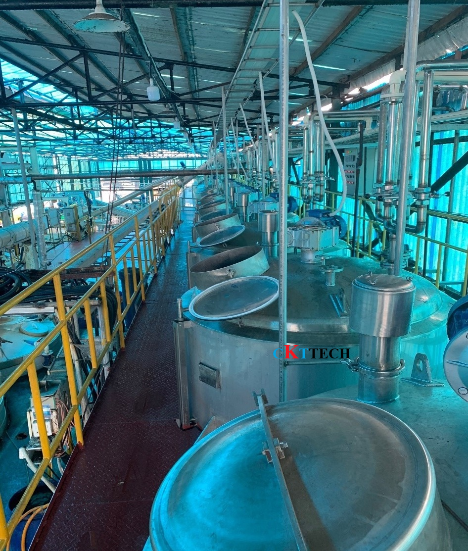 Bồn nấu công nghiệp 3 lớp gia nhiệt hơi
